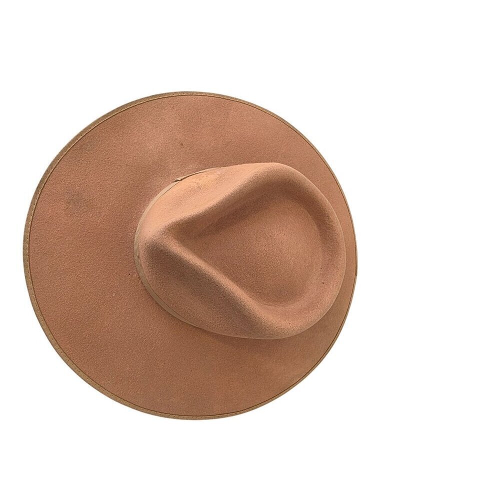 Lack of Color Wool Rancher Hat Unisex Sz M / 57cm Camel Wide Flat Brim - Picture 9 of 9